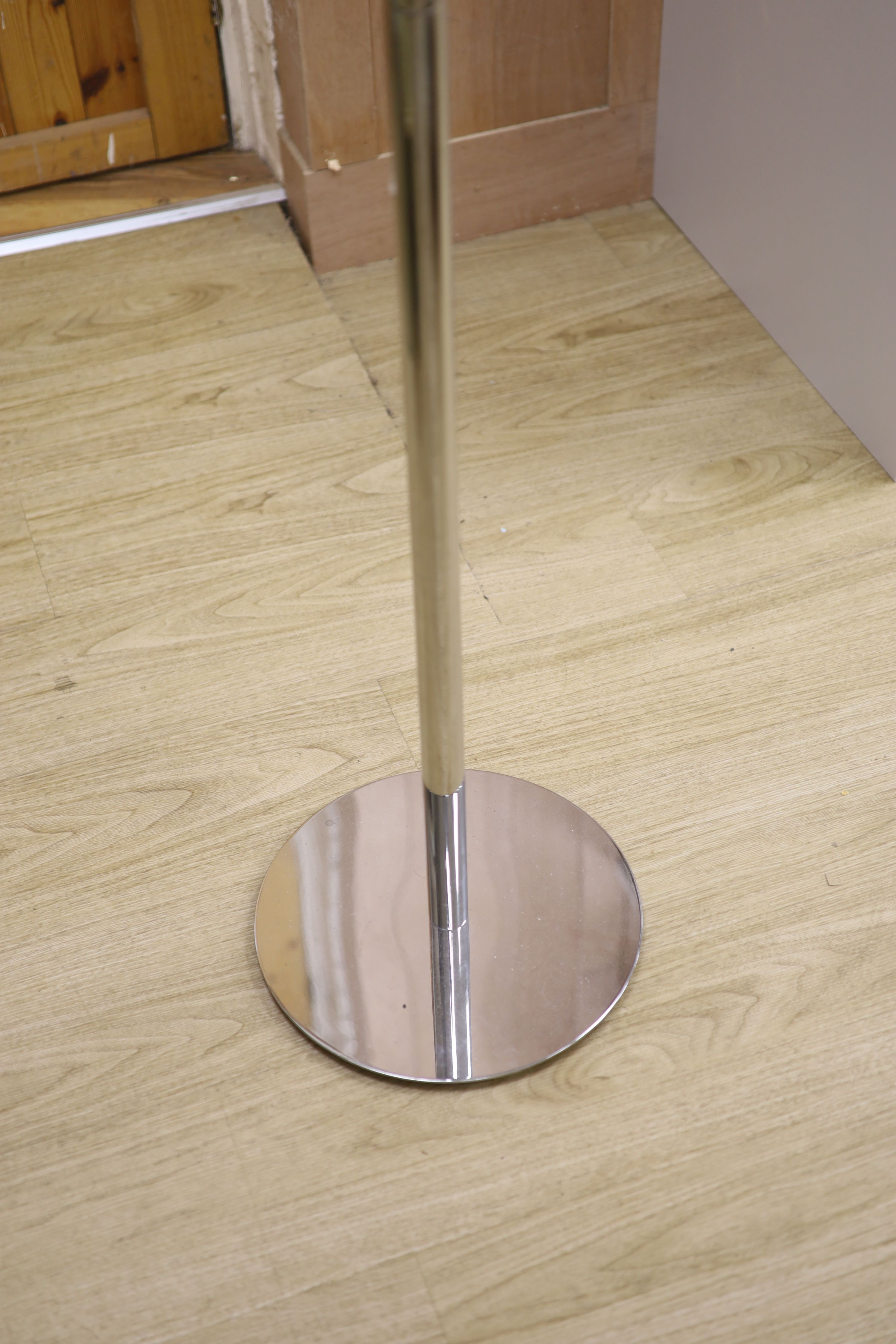 A Frost chromium hat and coat stand, height 170cm